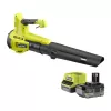 RYOBI 18V lombfújó (160 km/h, 9.9 m³/perc, 1×4.0Ah akku + töltő) RY18BLB-140