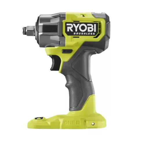 RYOBI 18 V szénkefe nélküli kompakt ütvecsavarbehajtó, 450 Nm , 13 mm (½”) , LED, akkumulátor és töltő nélkül RIW18CBL-0