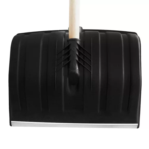 PALISAD műanyag hólapát 370x300×1150 mm, fa nyéllel, ALU élvédő