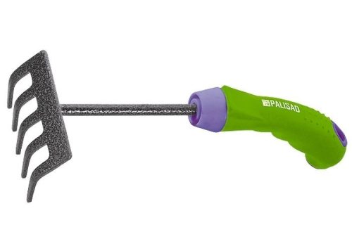 PALISAD 260mm 5 fogas mini temetői gereblye ergonomikus nyéllel ERA