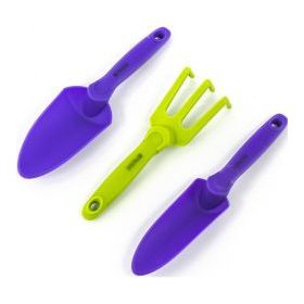   PALISAD 3 részes kerti szerszámkészlet műanyag zselés fogantyúk NYLON SOFT