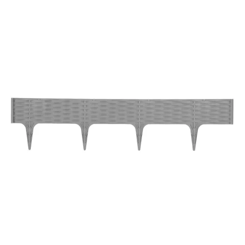 PALISAD 79x9 cm dekoratív kerítés, díszkerítés, 9,5 cm rögzítő, szürke, "Style"