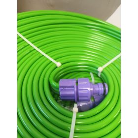   PALISAD csepegtető cső, könnyező tömlő 1 15m  Repedt csatlakozó részek!