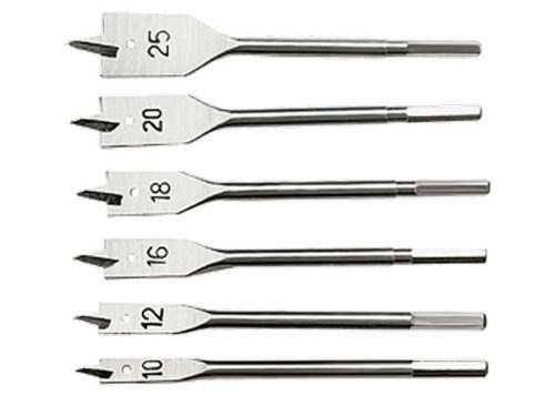 SPARTA 6db erdészfúró szett hatszögletű szár 10-25mm