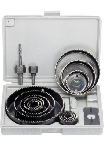 MTX 19-127mm körkivágó szett fához 12db kofferben