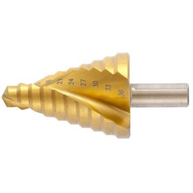   MTX 9-36mm lépcsősfúró csavart horony, 2 éllel háromszög befogással TIN