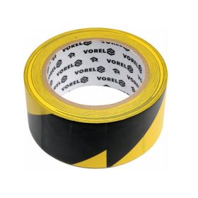 Vorel jelzőszalag öntapadós fekete-sárga 48mmx33m