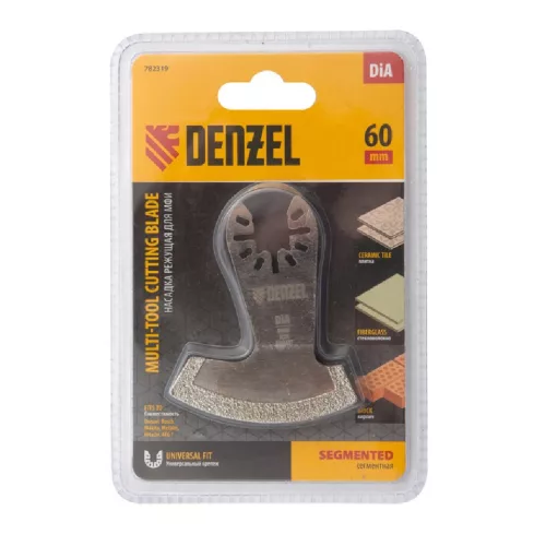 DENZEL 60 mm szegmens csempevágó/ fugatisztító fej MFI multifunkciós rezgőgéphez,DIA kő és csempe vágó, festék/ ragasztó/ habarcs eltávolító