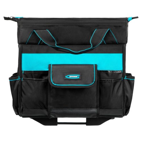 GROSS 18 rekeszes professional szerszámos táska erősített, kerekekkel