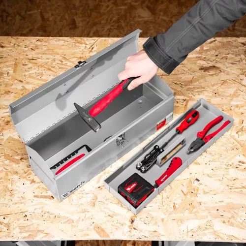 MTX 484x154x165 mm fém szerszámos láda, műszertáska