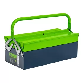   SIBRTEH hagyományos szerszámos láda, 430/200/160 mm, 3 rekesz, fém