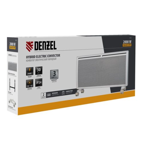 DENZEL 2000W hibrid programozható elektromos konvektor HybridX-2000 IR 30m²