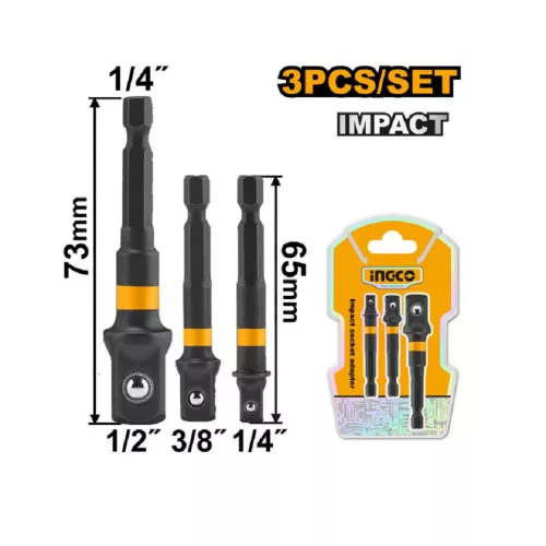 INGCO 1/2", 1/4", 3/8" dugókulcs adapter 3 részes