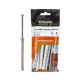STALCO PERFECT 10x80mm 6,9x85mm T40 6db befúrható műanyag dübel csavarral