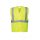 PortWest 2XL/3XL sárga mellény fényvisszaverő csíkokkal