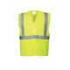 PortWest 4XL/5XL sárga mellény fényvisszaverő csíkokkal