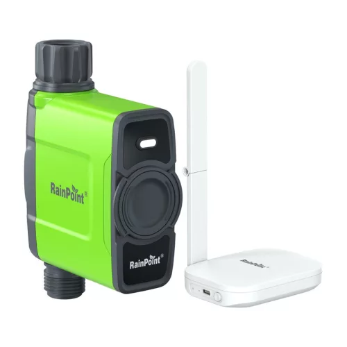 RainPoint Wifi Smart 1 zónás öntözésvezérlő, tömlő időzítő, kapuval