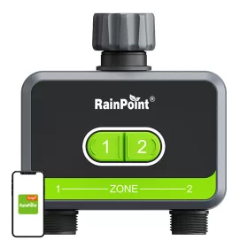   RainPoint 2 zónás öntözésvezérlő alkalmazással Wi-Fi, Smart
