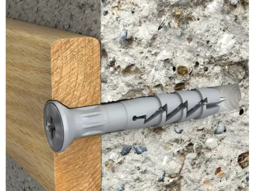 KOELNER 6x60mm 100db PZ2 beütődübel csavarral, tölcsérperemmel FX-06L060