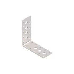   KOELNER 100x100x40mm perforált sarokösszekötő lemez horganyzott, vastagság: 2,0mm