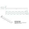 KOELNER 40x280x20mm nem egyenlő szárú sarokösszekötő 2mm vastag KO D LA-432