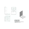 KOELNER 80x60x55mm nem egyenlő szárú sarokösszekötő 2,5mm vastag KO D ZN- 8604/2,5