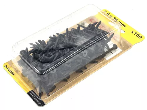 KOELNER 3,5x25mm 200db PH2 gipszkarton csavar foszfátozott, fémmenetes, fémprofil B-FS-3525