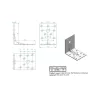 KOELNER 70x70x55mm erősített sarokösszekötő 2mm vastag KO D ZK- 70 WZ/2