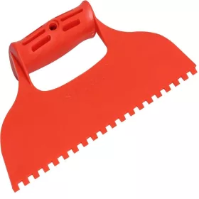 KUBALA 235mm 6x6mm fogazott műanyag spatula