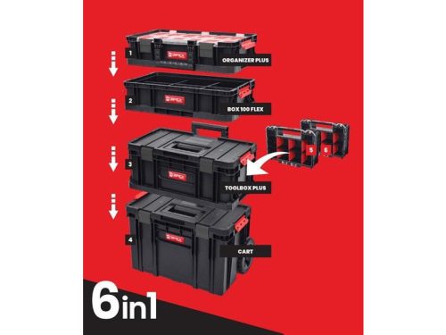 QBRICK SYSTEM TWO Szerszámosláda rendszer 6 részes