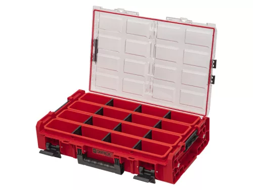QBRICK SYSTEM ONE 2.0 Organiser XL Hosszú tárolókkal Red Ultra HD