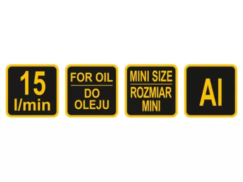 VOREL Hordópumpa tekerős 15 liter/perc alumínium