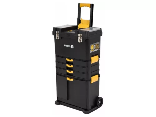 VOREL Szerszámosláda kerekes 3 részes 450X 280X 820 mm