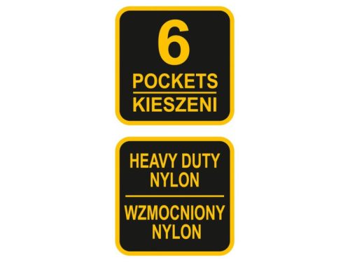 VOREL Szög és szerszámtartó övtáska 6 zsebes