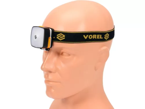 VOREL 130/160lm 3W LED akkus fejlámpa