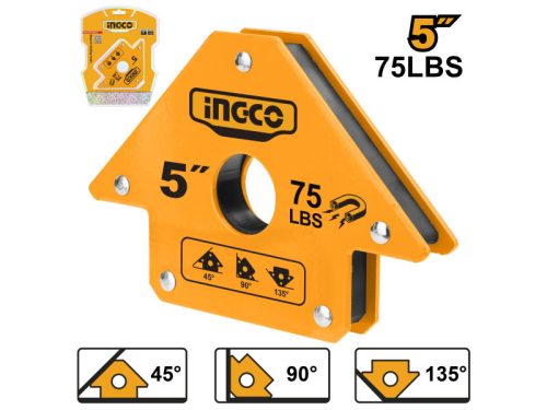 INGCO 34 kg mágneses hegesztési munkadarabtartó 190X122X25 mm