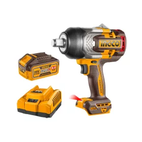   INGCO 20 V akkus ütvecsavarozó 3/4" 1750 Nm szénkefe nélküli (2 x 8,0 Ah akku + töltő) CIWLI20175E