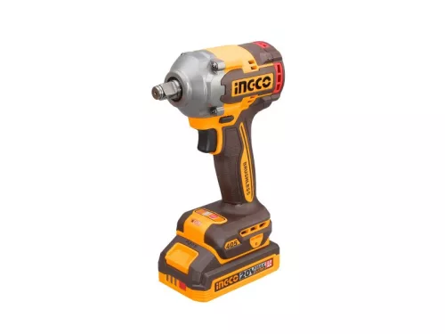 INGCO 20 V akkus ütvecsavarozó 1/2" 405 Nm szénkefe nélküli (2x2,0 Ah akku + töltő) CIWLI2045E