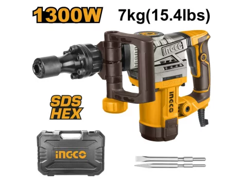 INGCO 20 J, 1300 W SDS-Hex 17 mm bontókalapács PDB130018