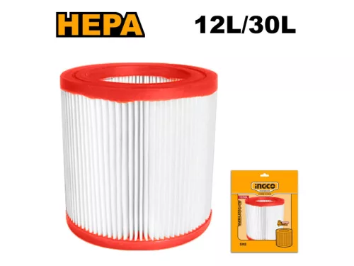 INGCO 12/30 literes HEPA szűrő porszívóhoz VCAIHP02