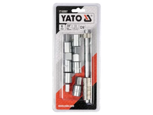 YATO  6 részes 3/8", 1/2" 8-14 mm olajleeresztő kulcs készlet CrV YT-05997