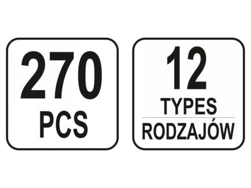 YATO 270db-os Mercedes műanyag patent készlet