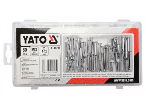 YATO Csapszeg készlet 60 részes