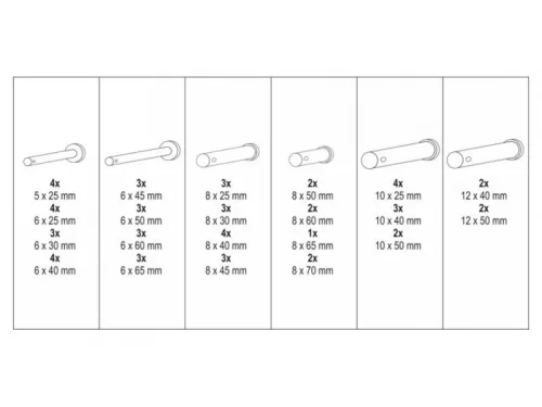 YATO Csapszeg készlet 60 részes