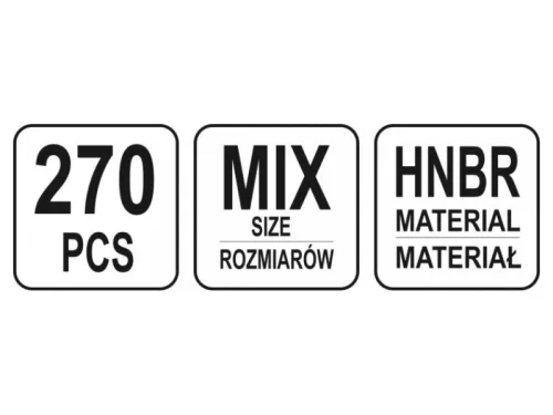 YATO O-gyűrű készlet légkondikhoz 270 db YT-06879