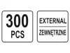 YATO Seeger gyűrű készlet külső 300 db YT-06880