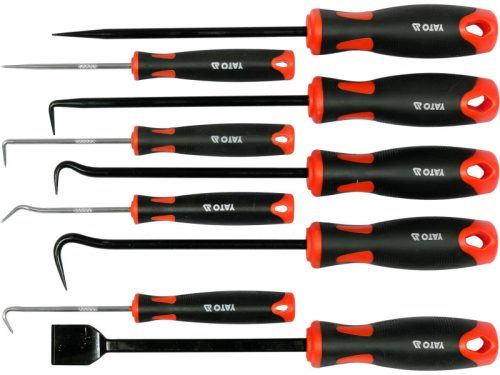 YATO 9 részes kézi véső és kampó készlet precíziós bontáshoz és szereléshez