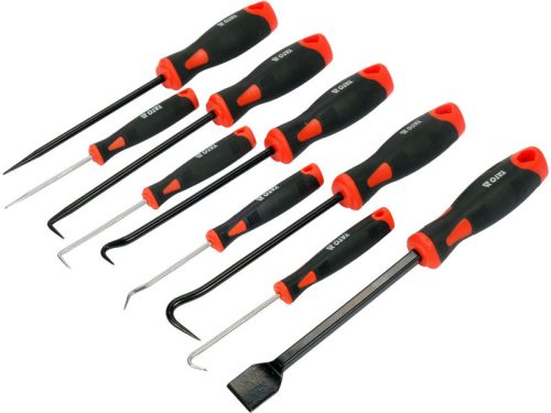 YATO 9 részes kézi véső és kampó készlet precíziós bontáshoz és szereléshez