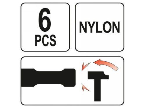 YATO 6 részes műanyag véső készlet precíziós munkákhoz