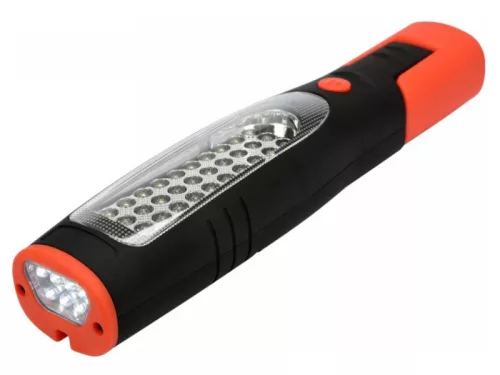 YATO akkus LED szerelőlámpa 30+7 LED 140 lm, IP20, mágneses, akasztós, Li-ion